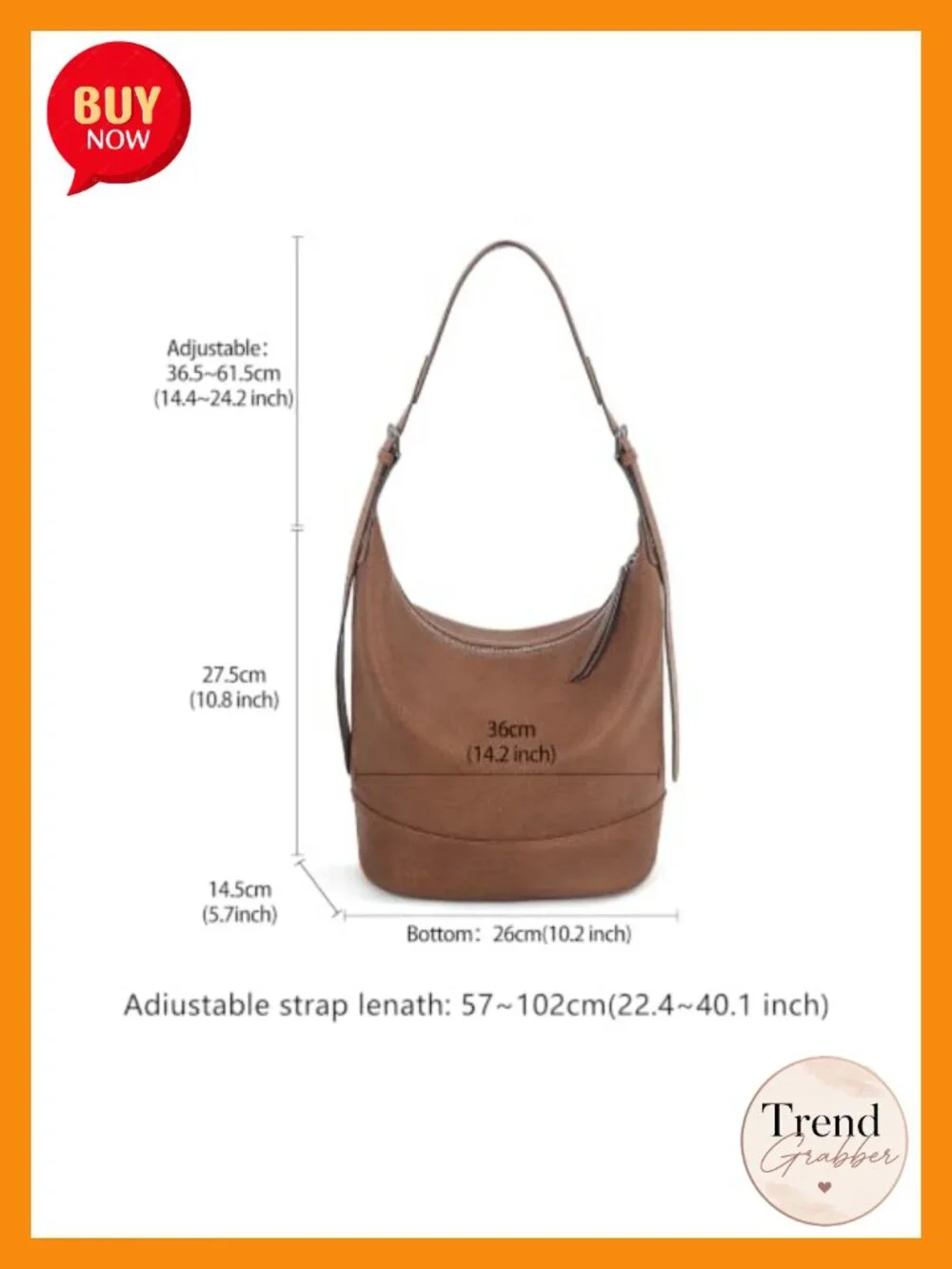 Genuine Leather Slouchy Hobo Tote Bag for Women - Full-Grain Cowhide,